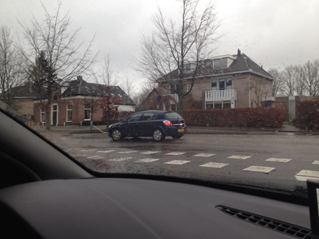 Parkeren op een kruispunt